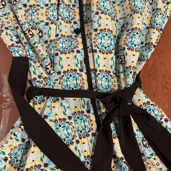 East 5th colorful tie blouse petite NWT - Picture 4 of 5